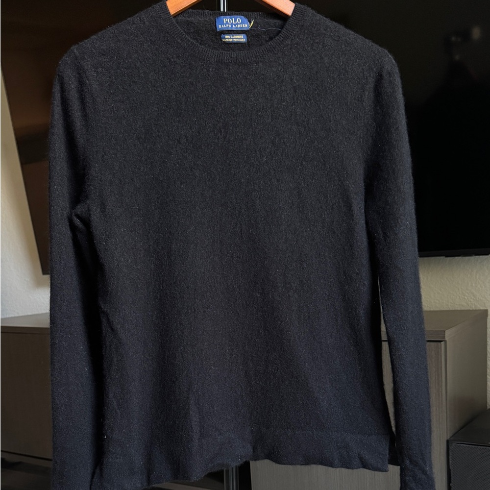 Polo by Ralph Lauren Navy Cashmere Sweater - Picture 2 of 7